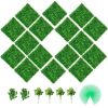 VEVOR Artificial Boxwood Panels, 16 PCS 20"x20" Boxwood Hedge Wall Panels, PE Artificial Grass Backdrop Wall 1.6", Privacy Hedge Screen for Decoration