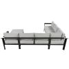 U-shaped multi-person outdoor sofa set, suitable for gardens, backyards, and balconies.