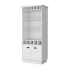 Claire White Glassware Rack Bar Cabinet