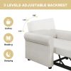 3-in-1 Sofa Bed Chair, Convertible Sleeper Chair Bed,Adjust Backrest Into a Sofa,Lounger Chair,Single Bed,Modern Chair Bed Sleeper for Adults,Beige(Ol