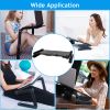 Foldable Laptop Table Bed Notebook Desk with Mouse Board Aluminum Alloy Breakfast Snacking Tray for Home Office Travel Use