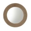 Natural Jute Rope Round Wall Mirror 26"