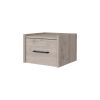 Mitchell Light Gray Wall-Mounted Floating Nightstand