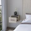 Mitchell Light Gray Wall-Mounted Floating Nightstand