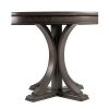 44" Round Dining Table, Solid Wood Finish Classic Design For Dining room, Grey