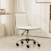 Fremo Chromel Adjustable Air Lift Office Chair, White