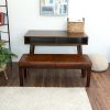 Austin Genuine Leather Bench