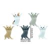 5pcs Cat Ornaments; Funny Cat Pen Holder; Toy; Gift; Home Decorations