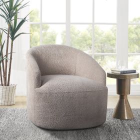 Upholstered 360 Degree Swivel Chair (Color: as Pic)